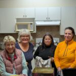 The formidable kitchen staff for this weekend. Frances, Janet, Charlotte, Lita